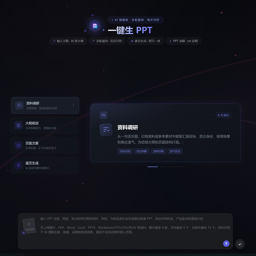 AI商务汇报与路演PPT生成案例